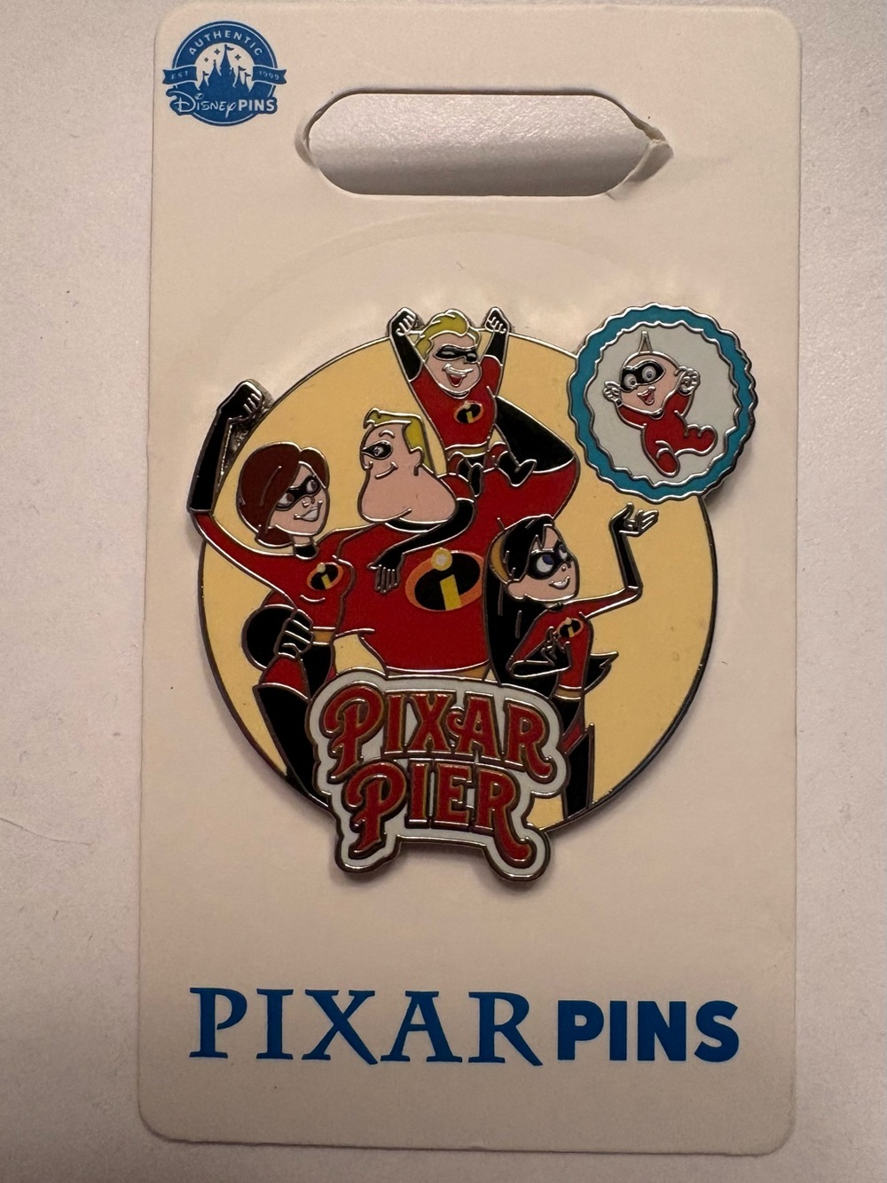 Pixar Pier Incredibles Family Enamel Pin Set